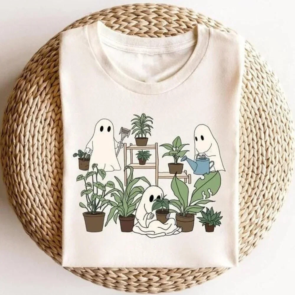 Ghost Plant Shirts Crazy Plant Lady White Tshirt